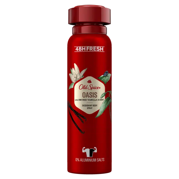 OLD SPICE Oasis Deodorant ve spreji pro muže s vůní kouřové vanilky 150 ml