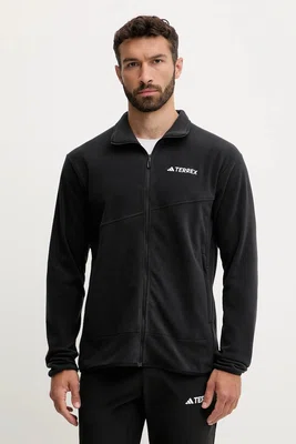Outdoorová mikina adidas TERREX Multi pánská, černá barva, hladká, IZ3294