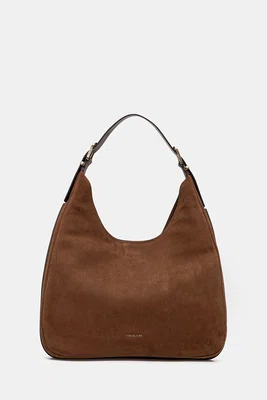 Kožená kabelka MICHAEL Michael Kors NOLITA hnědá barva, 30F4GY5H3T