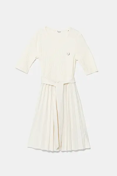 Dívčí šaty Guess béžová barva, midi, J5YK23 RC1S0