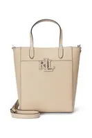 Kožená kabelka Lauren Ralph Lauren béžová barva, 431966760
