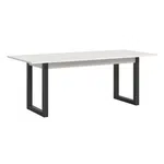 XXXL VÝSUVNÝ STŮL, bílá, 150-190/76/90 cm