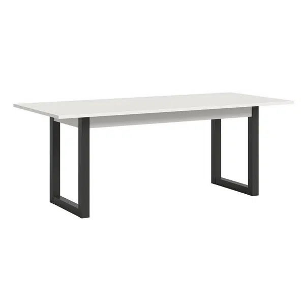 XXXL VÝSUVNÝ STŮL, bílá, 150-190/76/90 cm
