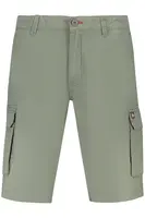 Pánské zelené kapsáčové bermudy