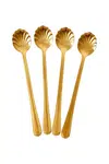Sada lžiček Rice 19 cm 4-pack žlutá barva