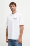 Bavlněné tričko Calvin Klein Jeans pánské, bílá barva, s potiskem, LV04RC829G