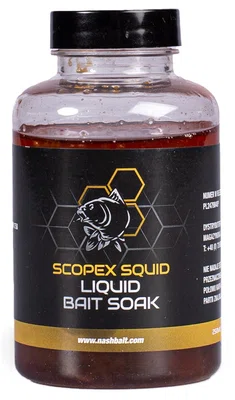 Nash dip liquid bait soak scopex squid 250 ml