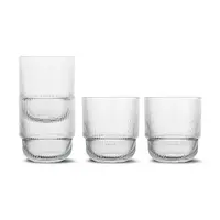 Sada skleniček Sagaform Blanka 400 ml 4-pack průhledná barva