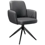 Moderano ŽIDLE S PODRUČKAMI, železo, antracitová, černá