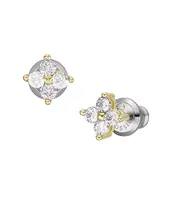 Fossil Jemné pozlacené náušnice pecky Hazel JOF00997710