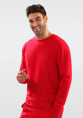 Pánský svetr DKaren DKaren_Sweatshirt_Justin_Red