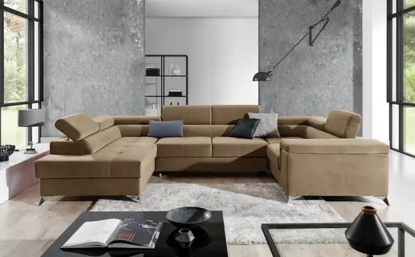 Sedací souprava Thiago Provedení: Levá U, látka: Monolith 09