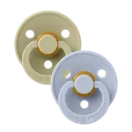 BIBS Colour cumlíky z prírodného kaučuku 2 ks - veľkosť 1, khaki/dusty blue