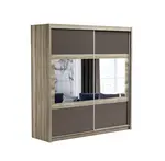 Šatní skříň Salwador Barva korpusu: Dub - canyon, Rozměry: 203 cm, Dveře: Lava