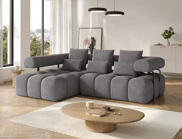 Sedací souprava Levvi Provedení: Levá varianta, látka: Manhattan 3