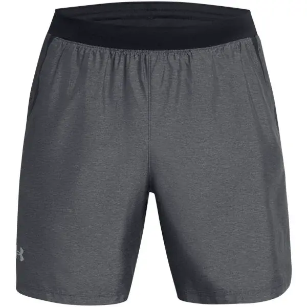 Under Armour UA LAUNCH 7'' HEATHER Pánske kraťasy, sivá, veľkosť