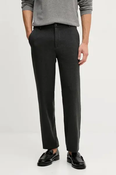 Kalhoty Lindbergh pánské, šedá barva, 30.001052