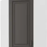 Horní rohová skříňka Stilo 60x60 GN-90 1F (45°) Barva korpusu: Bílá, Barva dvířek: Grafit