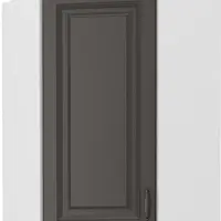 Horní rohová skříňka Stilo 60x60 GN-90 1F (45°) Barva korpusu: Bílá, Barva dvířek: Grafit
