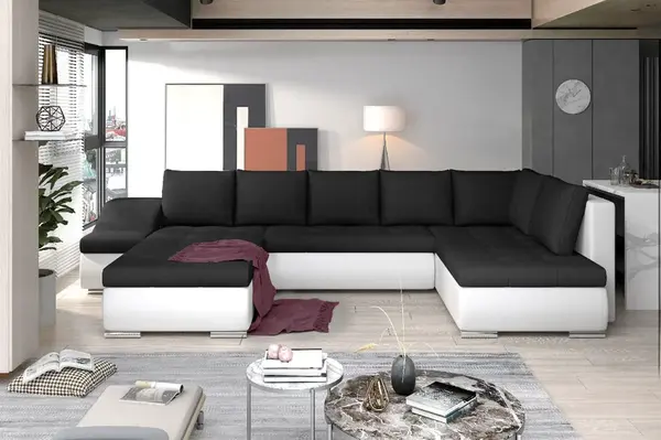 Sedací souprava Giovanni Provedení: Levá U, látka: Sawana 14/ Soft 17