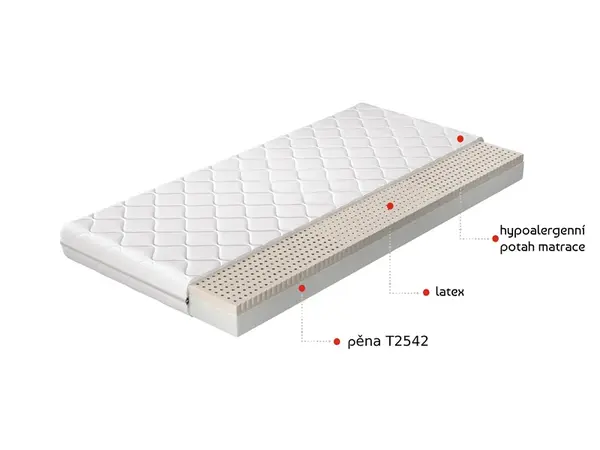 Matrace Moska Rozměr: 200 x 200 cm, Potah: Hypoalergenní potah
