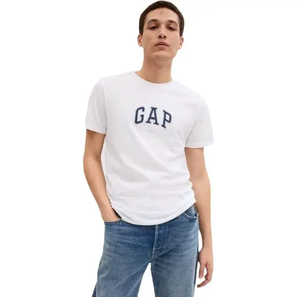 GAP LOGO Pánské tričko, bílá, velikost