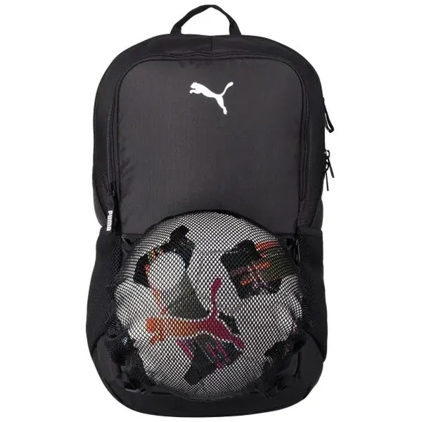 Puma TEAMGOAL BACKPACK WITH BALL NET Batoh, tmavě šedá, velikost