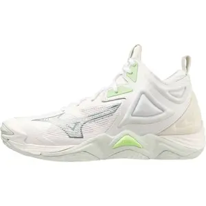 Mizuno WAVE MOMENTUM 3 MID W Dámská sálová obuv, bílá, velikost 36.5