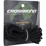 Crossroad SP ELASTIC ROPE Náhradní gumové lanko ke stanům, černá, velikost