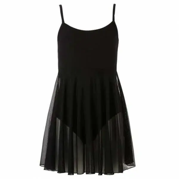 PAPILLON GIRLS LEOTARD WITH SKIRT Dětský baletní trikot, černá, velikost