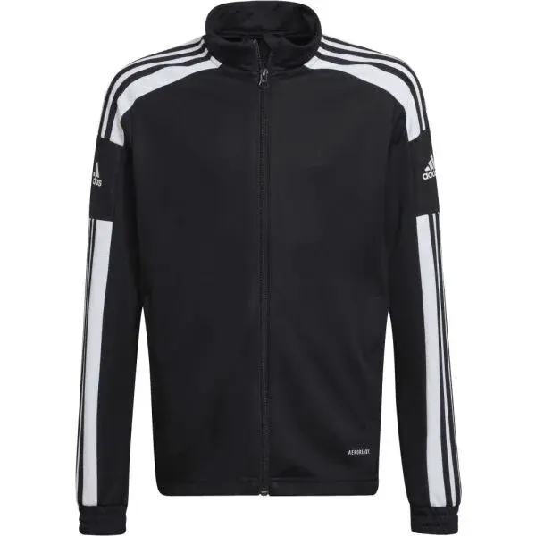 adidas SQUADRA 21 JACKET Chlapecká fotbalová mikina, černá, velikost