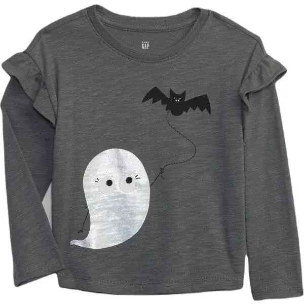 GAP BABY Dětské tričko, tmavě šedá, velikost 5Y