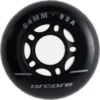 Arcore INLINE WHEELS 4PACK 64-82A Inline kolečka, černá, velikost