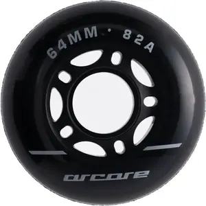 Arcore INLINE WHEELS 4PACK 64-82A Inline kolečka, černá, velikost