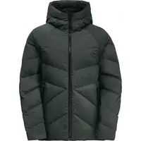 Jack Wolfskin MARIENPLATZ Dámská péřová bunda, tmavě zelená, velikost