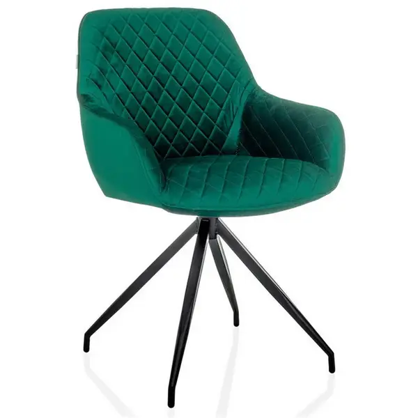 MID.YOU ŽIDLE S PODRUČKAMI, samet, zelená