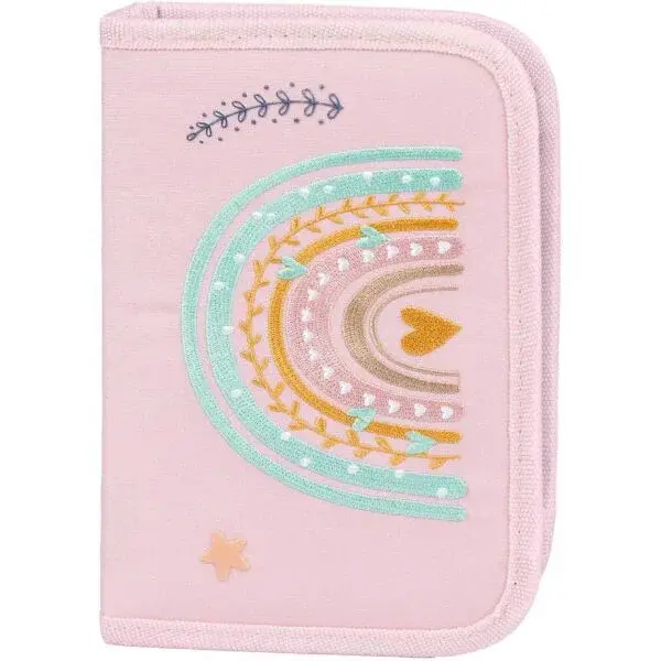 BAAGL DUHA Školní penál, růžová, velikost