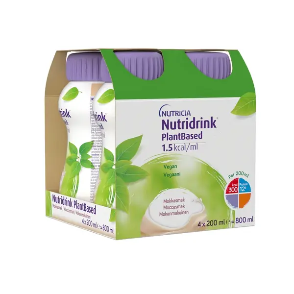 Nutridrink Plantbased s příchutí kávy 4x200 ml