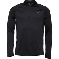 CASTORE 1/4 ZIP LS TOP Pánská sportovní mikina, černá, velikost