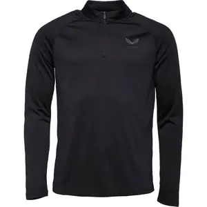 CASTORE 1/4 ZIP LS TOP Pánská sportovní mikina, černá, velikost