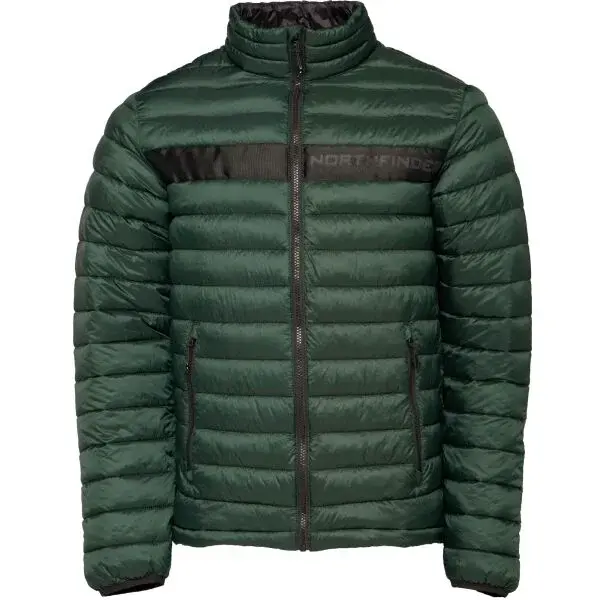 Northfinder MICKEY Pánská zateplená bunda, tmavě zelená, velikost