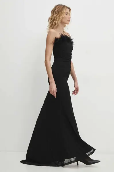 Šaty Answear.LAB černá barva, maxi