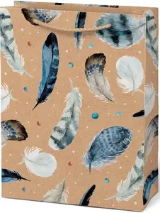 Taška MFP dárková M KRAFT mix č. 4 190x250x90