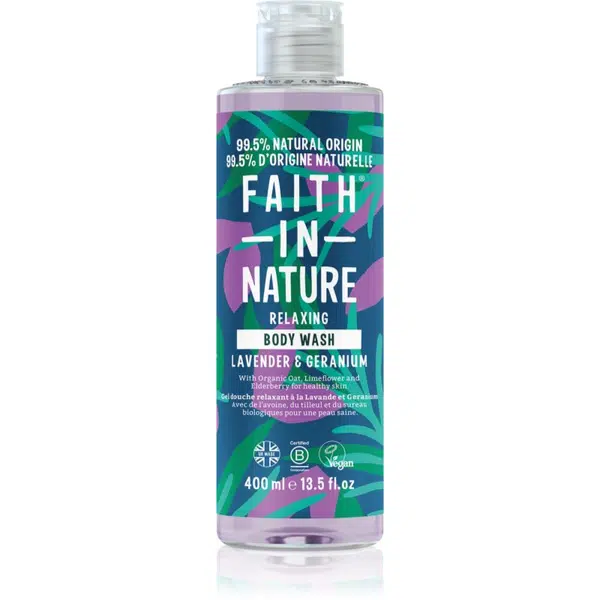 Faith In Nature Lavender & Geranium relaxační sprchový gel 400 ml