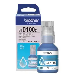 Brother BT-D100 BTD100C azurová (cyan) originální inkoustová náplň