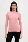 Tričko s dlouhým rukávem Pangaia Plant-Stretch Zipped Long Sleeve Top