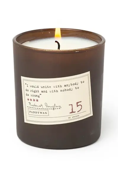 Vonná sójová svíčka Paddywax Frederick Douglass 180 g