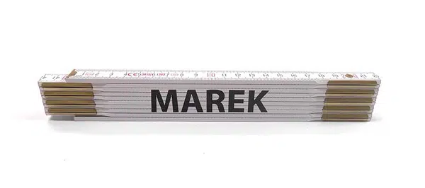 MAGG Skladací metr PATRIK, 2 m Jméno na metru: MAREK