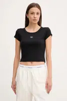 Tričko Calvin Klein Jeans dámské, černá barva, LV047C200G