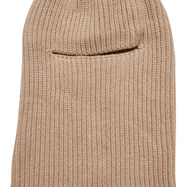 Knitted balaclava beige